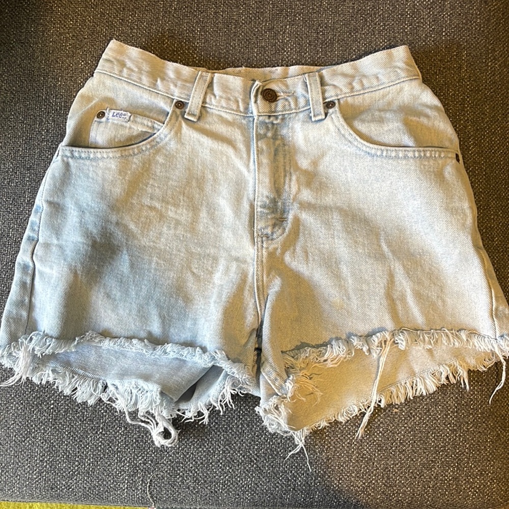 High Waisted Vintage Denim Lee Shorts